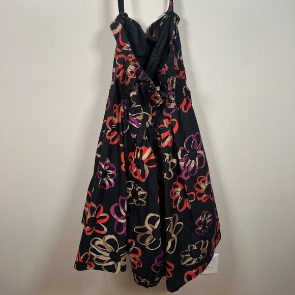 Anthropologie Girls From Savoy Halter Dress Size 6 Retro Floral Martagon Sketch - Picture 9 of 12